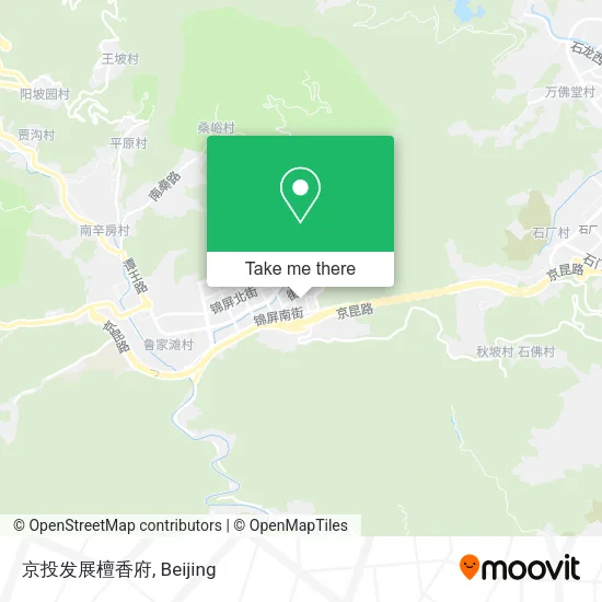京投发展檀香府 map