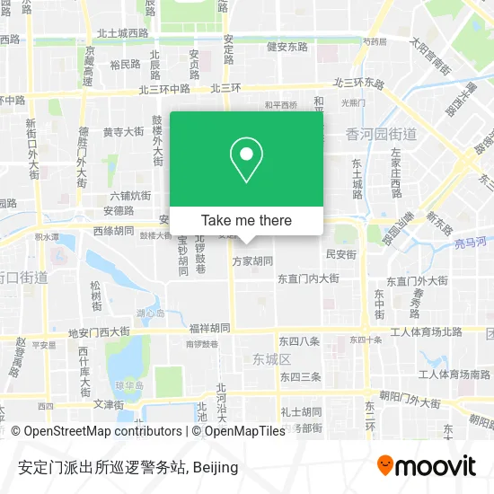 安定门派出所巡逻警务站 map