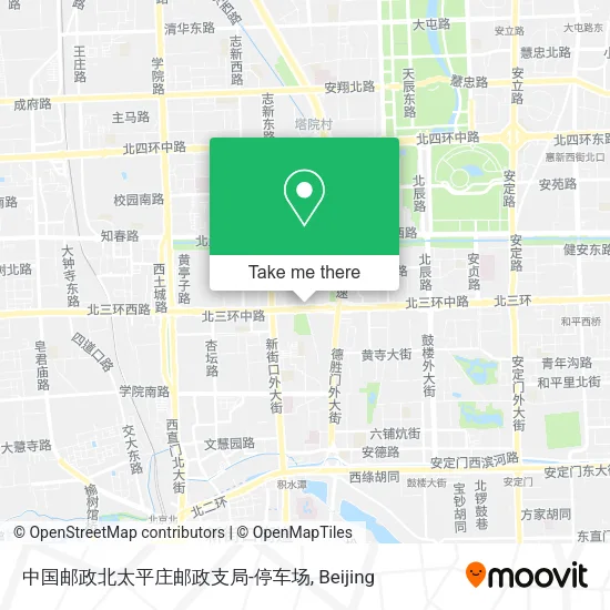 中国邮政北太平庄邮政支局-停车场 map