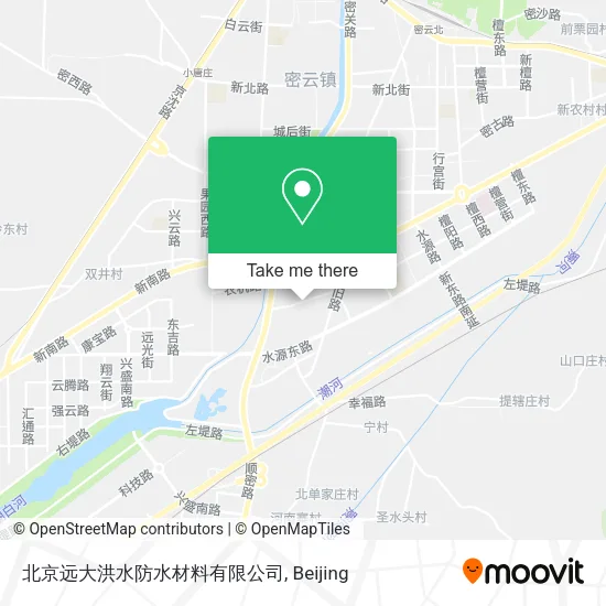 北京远大洪水防水材料有限公司 map