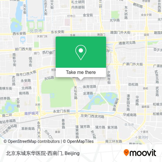 北京东城东华医院-西南门 map