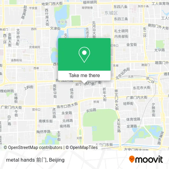 metal hands 前门 map