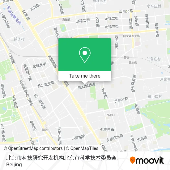 北京市科技研究开发机构北京市科学技术委员会 map