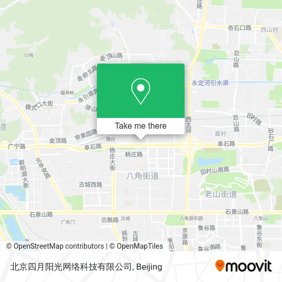 北京四月阳光网络科技有限公司 map