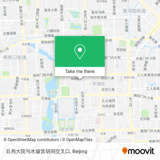 后局大院与水簸箕胡同交叉口 map