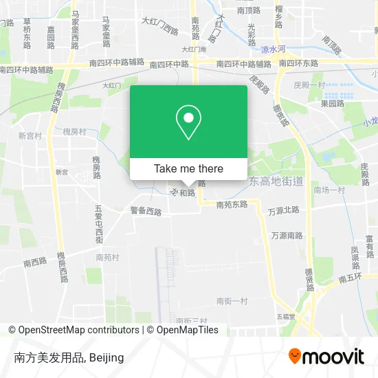 南方美发用品 map