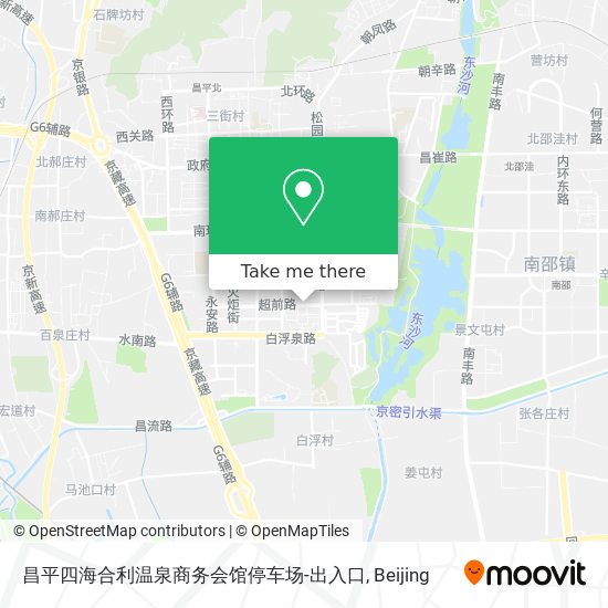 昌平四海合利温泉商务会馆停车场-出入口 map