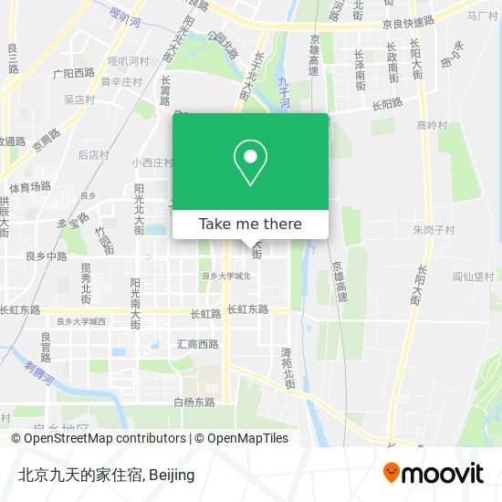 北京九天的家住宿 map