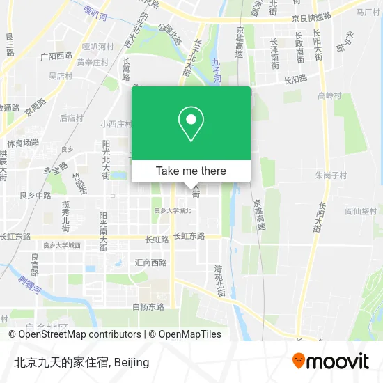 北京九天的家住宿 map