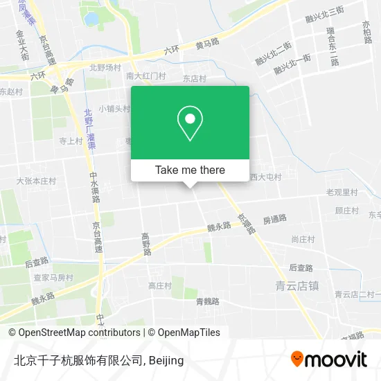 北京千子杭服饰有限公司 map