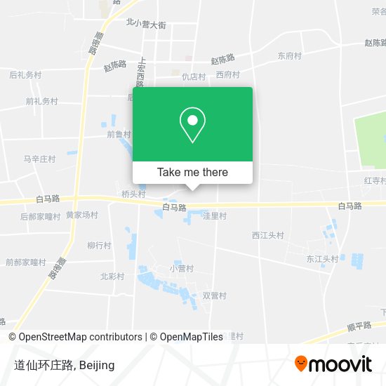 道仙环庄路 map
