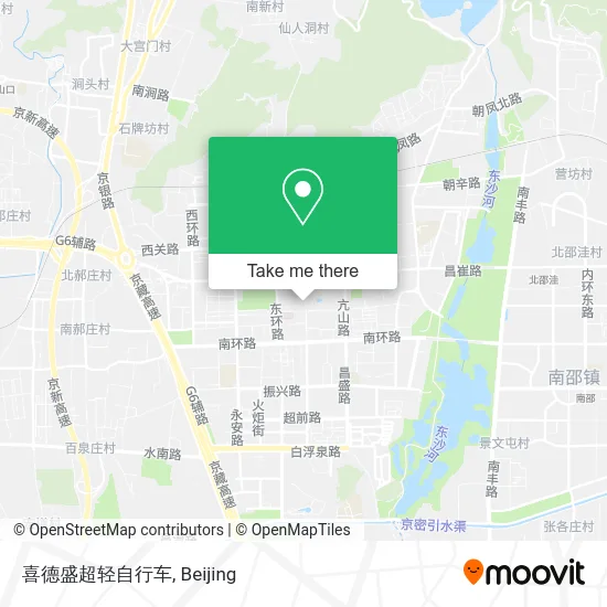 喜德盛超轻自行车 map