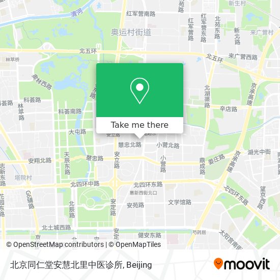 北京同仁堂安慧北里中医诊所 map