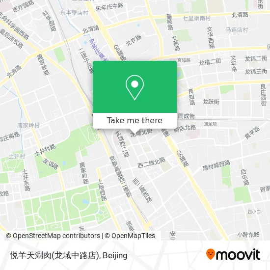 悦羊天涮肉(龙域中路店) map