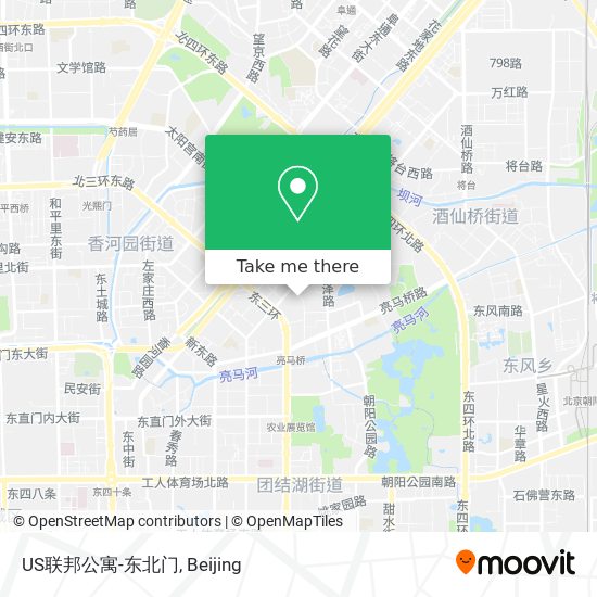 US联邦公寓-东北门 map