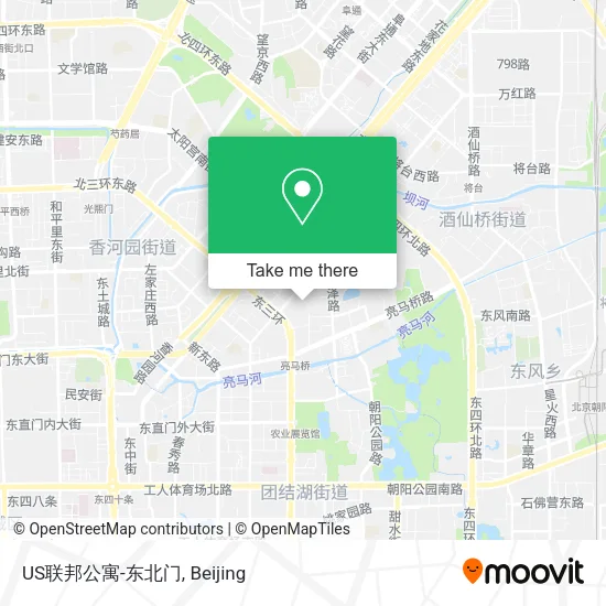 US联邦公寓-东北门 map