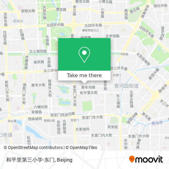 和平里第三小学-东门 map