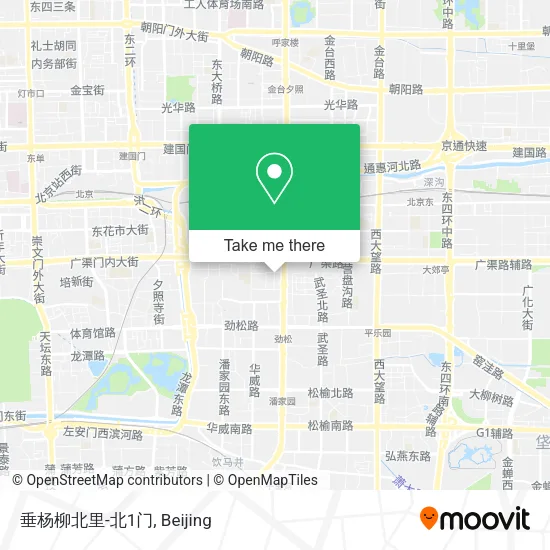 垂杨柳北里-北1门 map