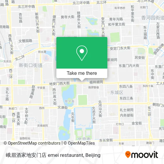 峨眉酒家地安门店 emei restaurant map
