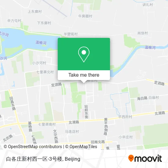 白各庄新村西一区-3号楼 map