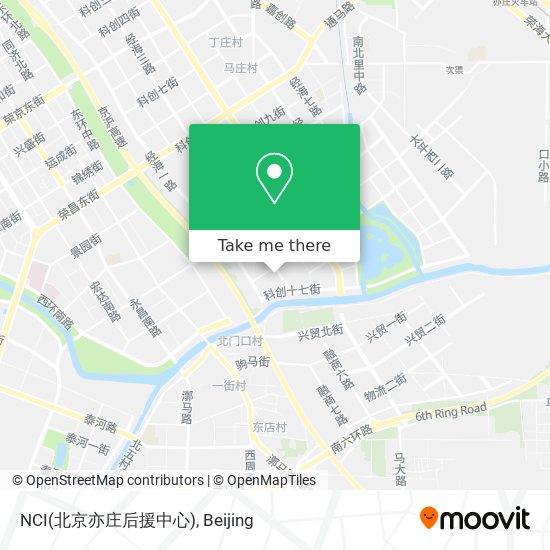 How to get to NCI(北京亦庄后援中心) in 马驹桥镇by Bus or Metro?