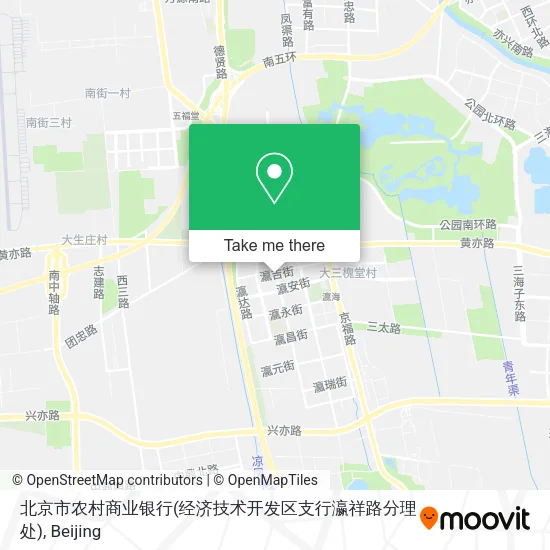 北京市农村商业银行(经济技术开发区支行瀛祥路分理处) map