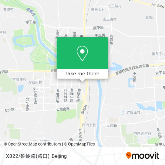 X022/鲁岭路(路口) map