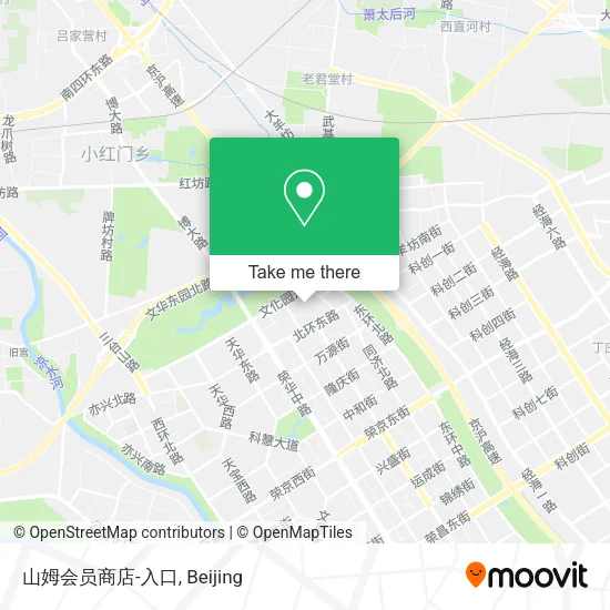山姆会员商店-入口 map