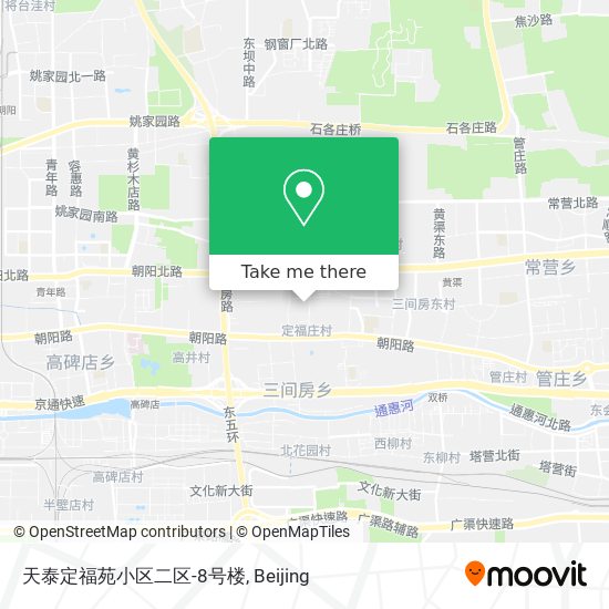 天泰定福苑小区二区-8号楼 map