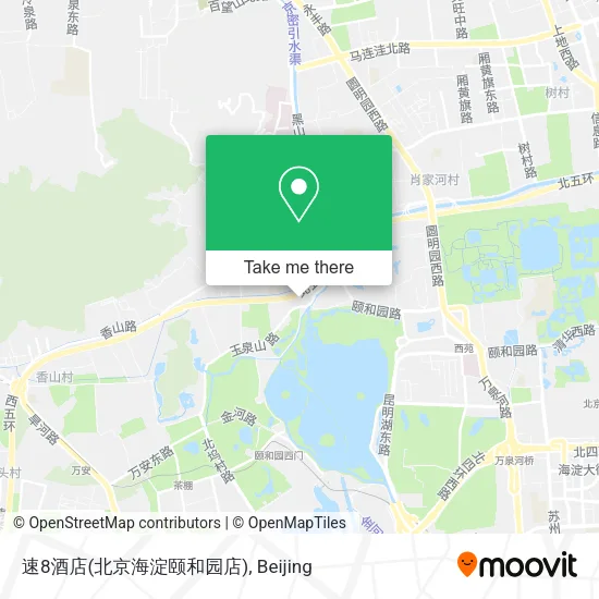 速8酒店(北京海淀颐和园店) map