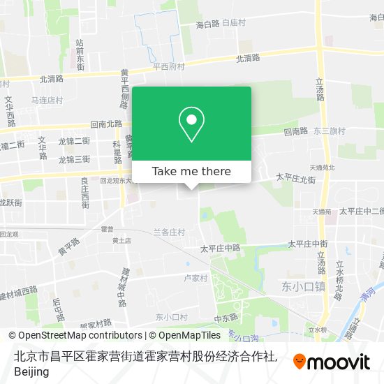 北京市昌平区霍家营街道霍家营村股份经济合作社 map