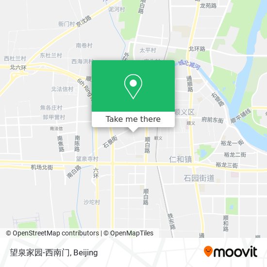 望泉家园-西南门 map