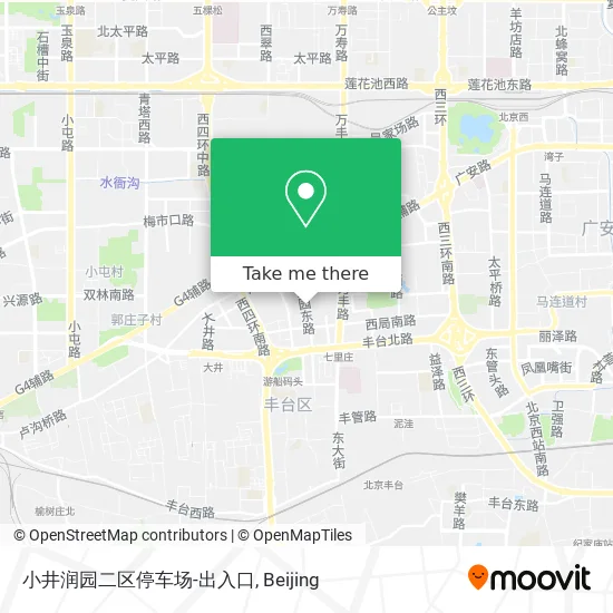 小井润园二区停车场-出入口 map