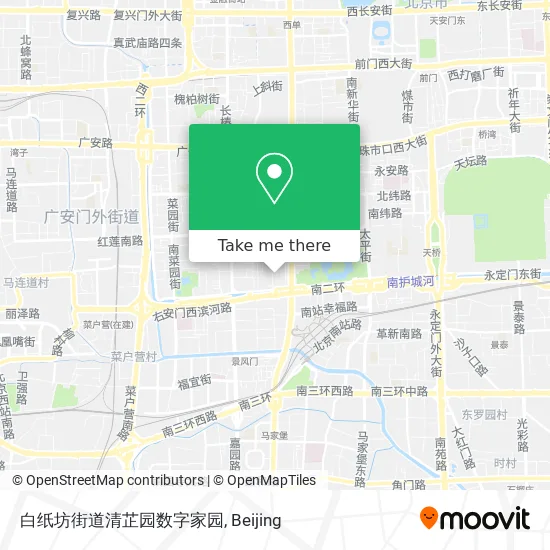 白纸坊街道清芷园数字家园 map
