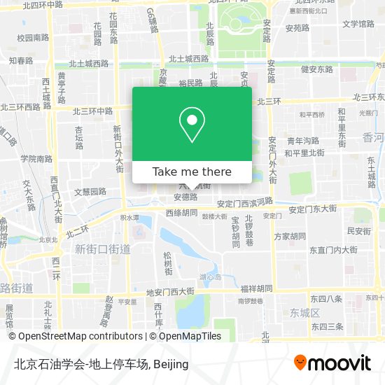 北京石油学会-地上停车场 map