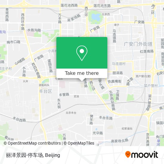 丽泽景园-停车场 map