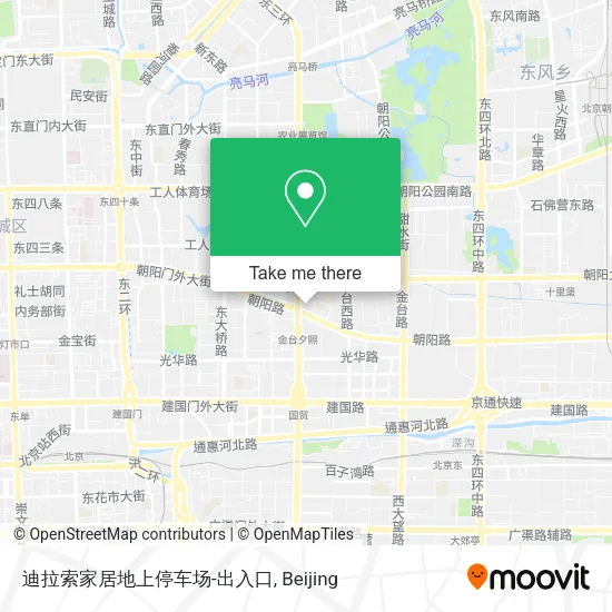 迪拉索家居地上停车场-出入口 map
