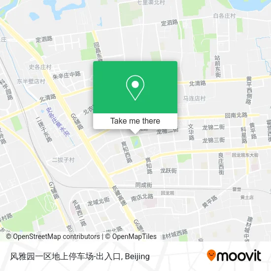风雅园一区地上停车场-出入口 map