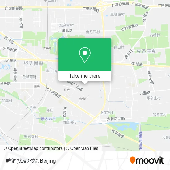 啤酒批发水站 map