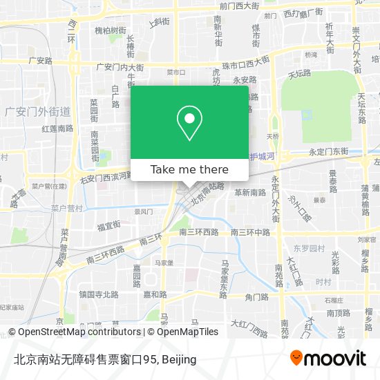 北京南站无障碍售票窗口95 map