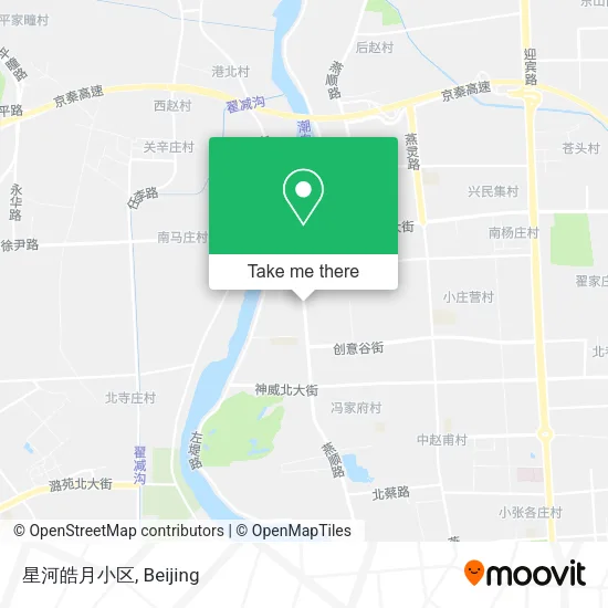 星河皓月小区 map
