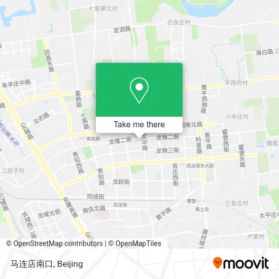 马连店南口 map