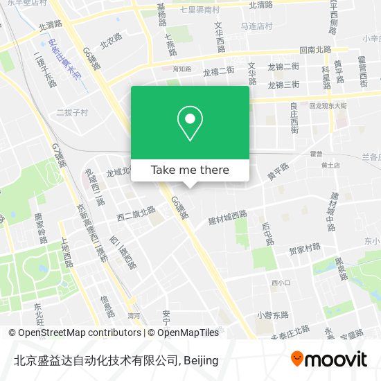 北京盛益达自动化技术有限公司 map