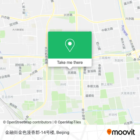 金融街金色漫香郡-14号楼 map