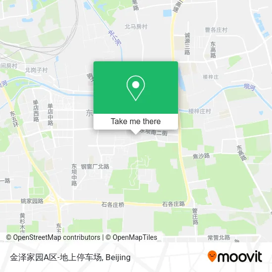 金泽家园A区-地上停车场 map