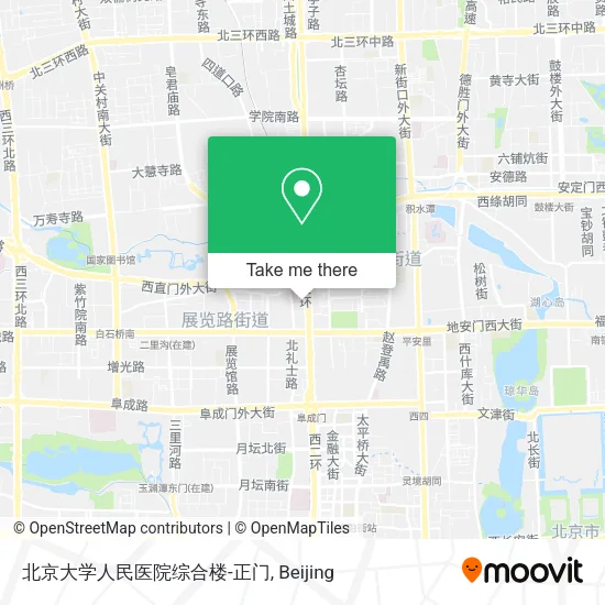 北京大学人民医院综合楼-正门 map