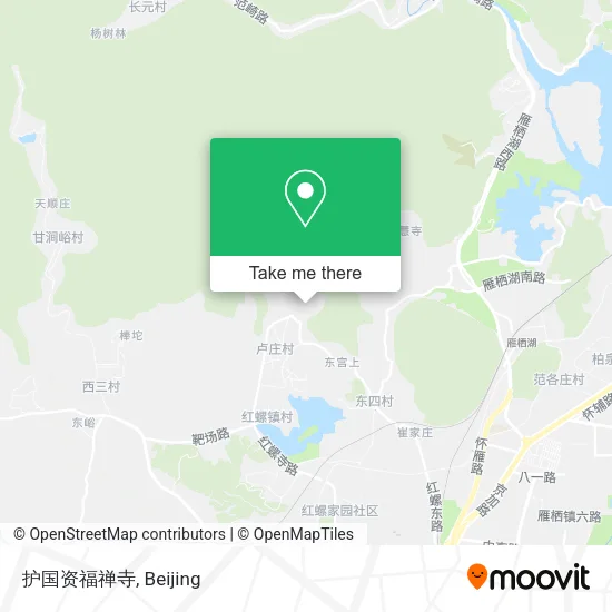 护国资福禅寺 map