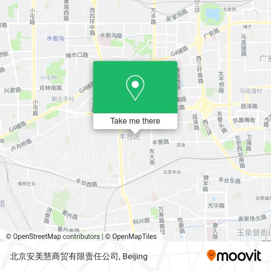北京安美慧商贸有限责任公司 map