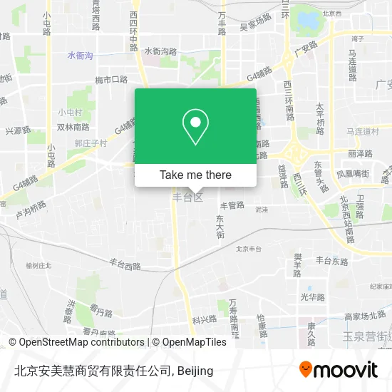 北京安美慧商贸有限责任公司 map