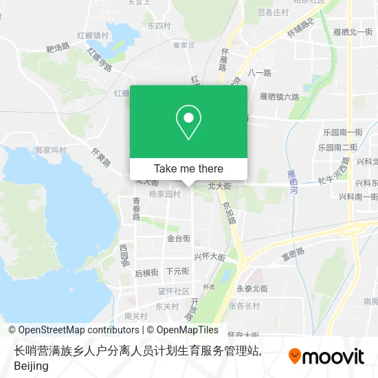 长哨营满族乡人户分离人员计划生育服务管理站 map